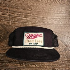 Vintage Miller High Life Golf Corduory Beer Brewery Dad Hat Trucker picture