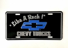 “Like A Rock” Chevy Trucks Novelty License Plate picture