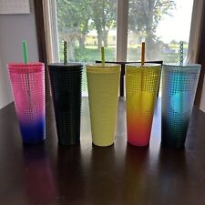 Lot Of 5 Starbucks Grid Cups picture