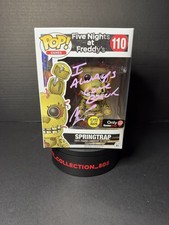 Funko Pop Five Nights: Springtrap Glow #110 Signed Matthew Lillard W/COA picture