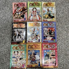 One Piece FIRST PRINTS Gold Foil Manga Shonen Jump 1,2,3,4,5,6,7,8,9 picture