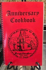 Vintage Church Recipe Cookbook Spiral Bound Inspirational Sayings picture