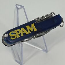SPAM Brand Blue Pocket Knife Multi Tool - 10 Tools VERY RARE picture