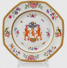 Mottahedeh Nelson Rockefeller Collection Dundas Coat of Arms Plate 9” picture