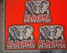 3 QtyUNIVERSITY of ALABAMA CRIMSON TIDE COLLEGE PATCH picture