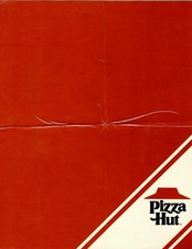 Vintage 1975 Pizza Hut Menu Red Cover Cavatini Restaurant Advertising Ephemera picture