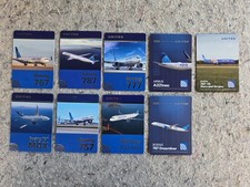 United Airlines 9-Card Ultimate Collection Fleet + 100 Years + Stars & Stripes picture
