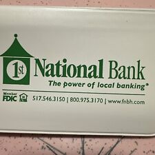 Vtg First National Bank In Howell Michigan Debit Card Register Cover Wallet Mini picture