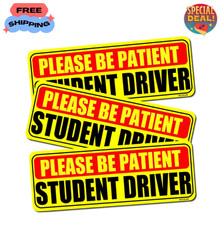 Student Driver Sticker Magnet for Car 3 Pack, Please Be Patient Student Driver M picture