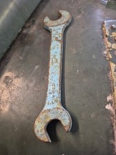Vintage Snail Brand Open Ended Spanner ~ 7/16 x 1/2 NO 3070 UNUSED  BLUE PAINTED picture