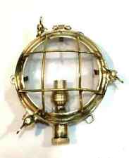 Nautical Marine Small Solid Brass Deck light Antique Polish 1 Pcs picture