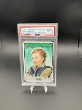 Topps 2023 Star Wars Galaxy Chrome Leia Organa Sketch 1/1 PSA 8 Ian McKesson picture