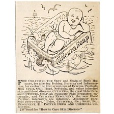 Cuticura Medical Soap Cure 1885 Advertisement Victorian Quack Medicine ADBN1A14 picture