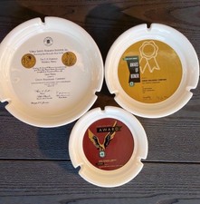 VTG Union Railroad Co National Safety Award 1970 Set 3 Hyalyn Porcelain Ashtrays picture