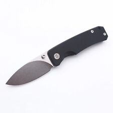 Miguron Pelora Folding Knife Black G10 Handle 14C28N Plain Edge SW MGR-804WH picture