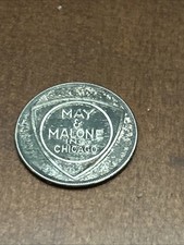 VTG Rare Charge Coin MAY & MALONE in Chicago Vintage picture