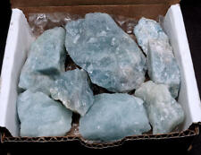 Aquamarine 1/2 Lb Box Natural Sky Blue Crystals 1st Quality Gemstone Specimens picture