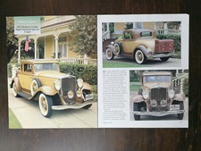 1932 Hudson Greater Eight Standard Special Coupe 4-Page Original Color Article picture