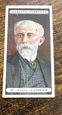 1906 Hignett's Modern Statesmen Tobacco Pioneer Cigarettes 13 Paul Cambon picture