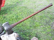 Antique VTG Keen Kutter No 50 Double Bit Axe W/ Rare Diamond Hickory Handle 3ft picture