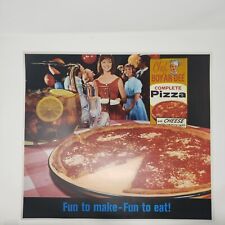 VERY RARE Vintage Print Ad 19x21 Vellum 1961 Chef Boy-ar-dee Complete Pizza picture