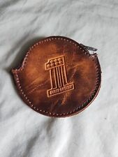 Harley Davidson Vintage Brown Leather Coin Purse Made In The USA picture