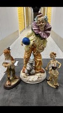 Extravagant Capodimonte Hand Painted Vintage Clown Statue and Pucci Arnart picture