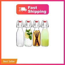 Swing Top Bottles,8.5oz 4 Pack Flip Top Glass Bottle with Airtight Closures |... picture