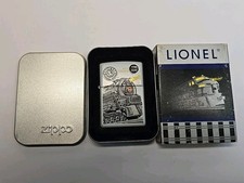 2000 ZIPPO LIONEL 671 TURBINE STEAM LOCOMOTIVE TRAIN LIGHTER/NIB UNFIRED picture