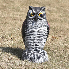 Owl Decoy Statue Protect Garden Yard Scare Birds Away Pigeon Repellent Scarecrow picture