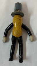 antique wooden articulated doll MR PEANUT ~ 9 inches high picture