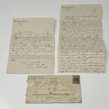 1887 Dakota Territory Letter Sioux Falls Sherman House Cover 2c Banknote Stamp picture