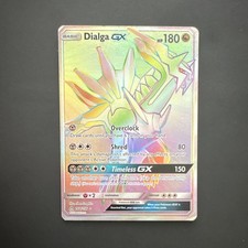 2018 Pokémon Dialga GX 164/156 Full Art Ultra Prism Holo Rainbow Rare picture