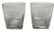 Chivas Regal 12 glasses 2 Rocks Old Fashioned square weighted bottoms VG+ picture