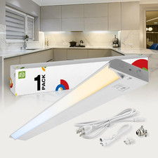 Swivel LED under Cabinet Lighting Plug in or Hardwired 32 Inch, Dimmable under C picture
