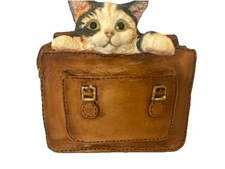 Kitten Tales 1998 Kitten In Satchel 484016 Castle Gifts picture