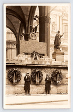 c1935 WWII Feldherrnhalle Memorial SS Honor Guard RPPC Munich Third Reich Photo picture