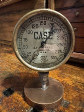 ANTIQUE J.I. CASE STEAM Gauge Farm /Steam Engine RACINE WISCONSIN  TRACTOR picture