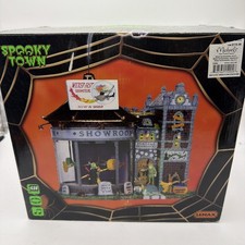 Halloween Lemax Spooky Town WICKED FAST BROOMSTICKS Showroom 15204 w/ Box picture