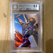 1995 Fleer/SkyBox DC vs Marvel Impact #9 Hawkeye Limited Edition Subset BGS 8.5 picture