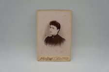 Antique Cabinet Card I. Grotzinger Saltsburg PA Woman Portrait Sepia Photo picture