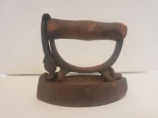 Antique Sensible # 6 Sad Iron N.R.S. & Co with Wooden Handle. picture