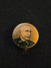 Admiral George Dewey 1898 Political Campaign Pinback Button picture