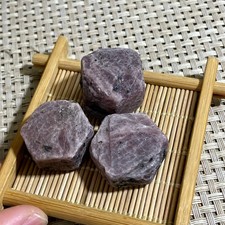 85g Natural Red Corundum Ruby Crystal Rough Mineral Specimen reiki Healing 3pcs picture