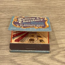 Vintage Putnam & Thurston Feature Restaurant Matchbook Full Worcester, MA picture