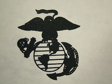USMC MARINE CORPS EGA TRANSFER EMBLEM CAMO BDU POCKET IRON ON DECAL GLOBE ANCHOR picture