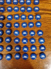 NO DENTS 1000 BUD LIGHT BLUE WHITE BEER BOTTLE CAPS ART'S CRAFTS CLEAN NO DENTS picture