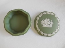 Wedgwood Sage Green Jasperware 5 Inch Box picture
