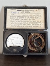 Vintage GE Oven Temp Tester WB80X28 Case/ Clean Manual/ Tested Working picture