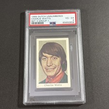 PSA 4 CHARLIE WATTS of THE ROLLING STONES 1968 Dutch Unnumbered Set 3 Group 1 picture